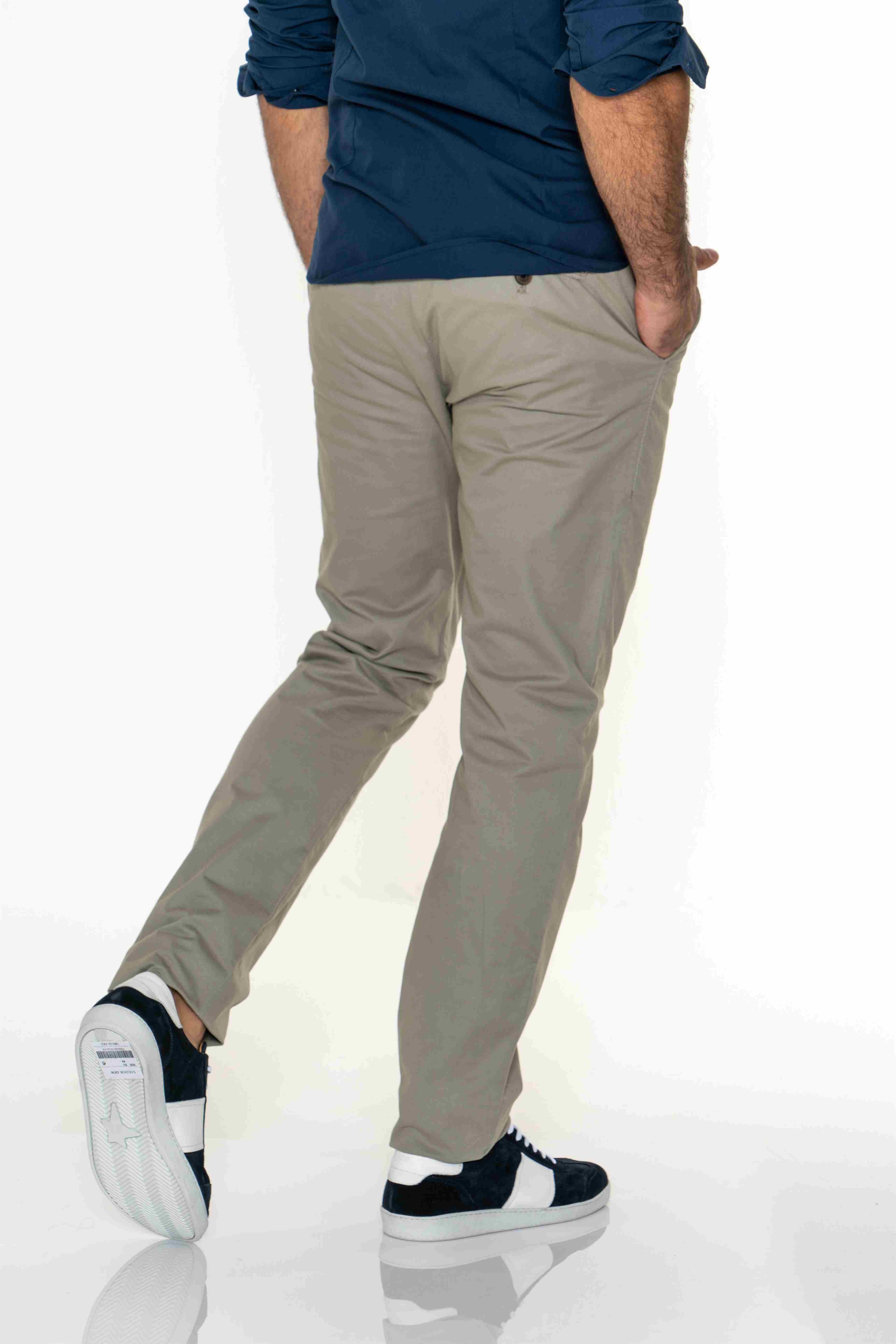 Chino Trousers Khaki Casual Man