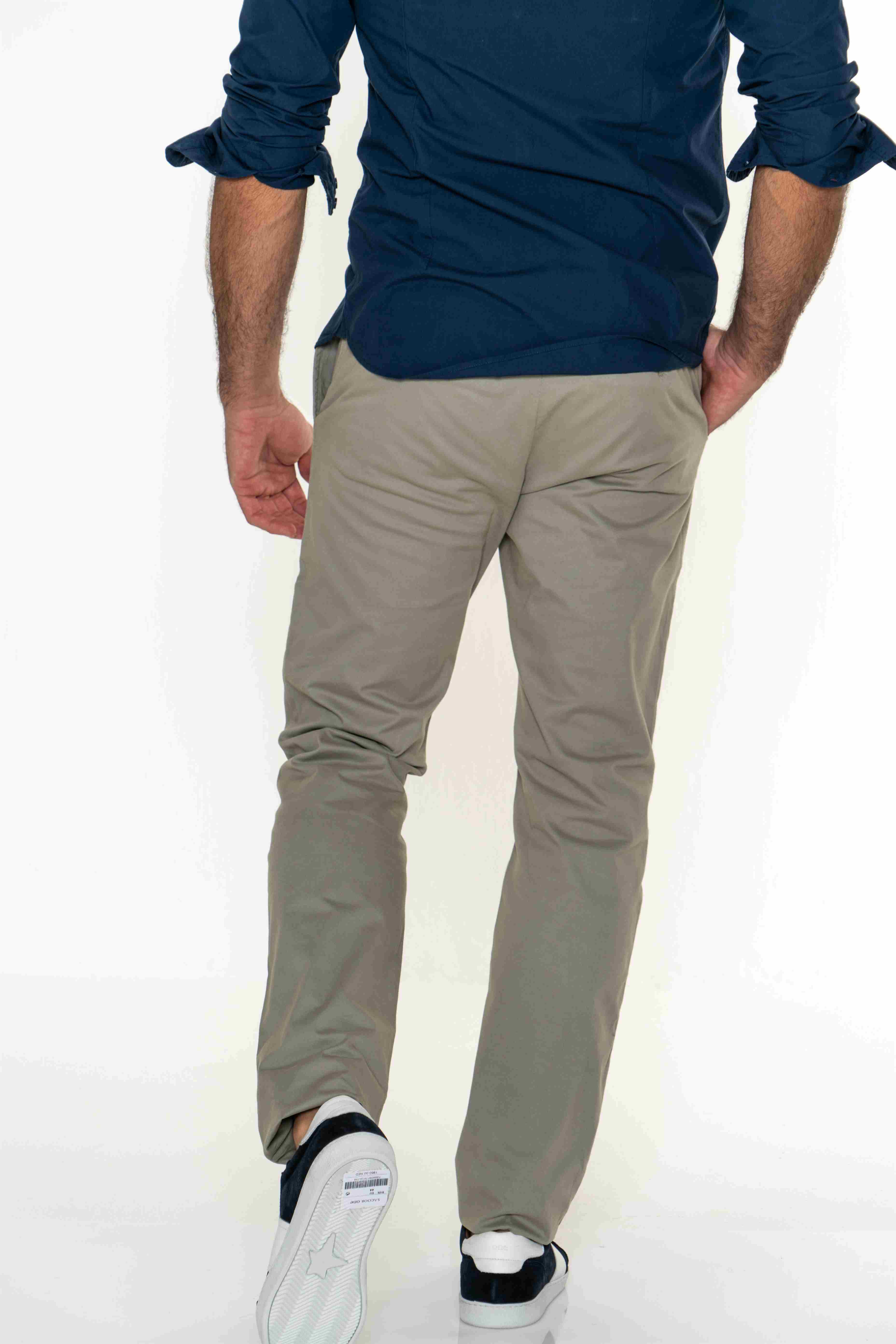 Chino Trousers Khaki Casual Man