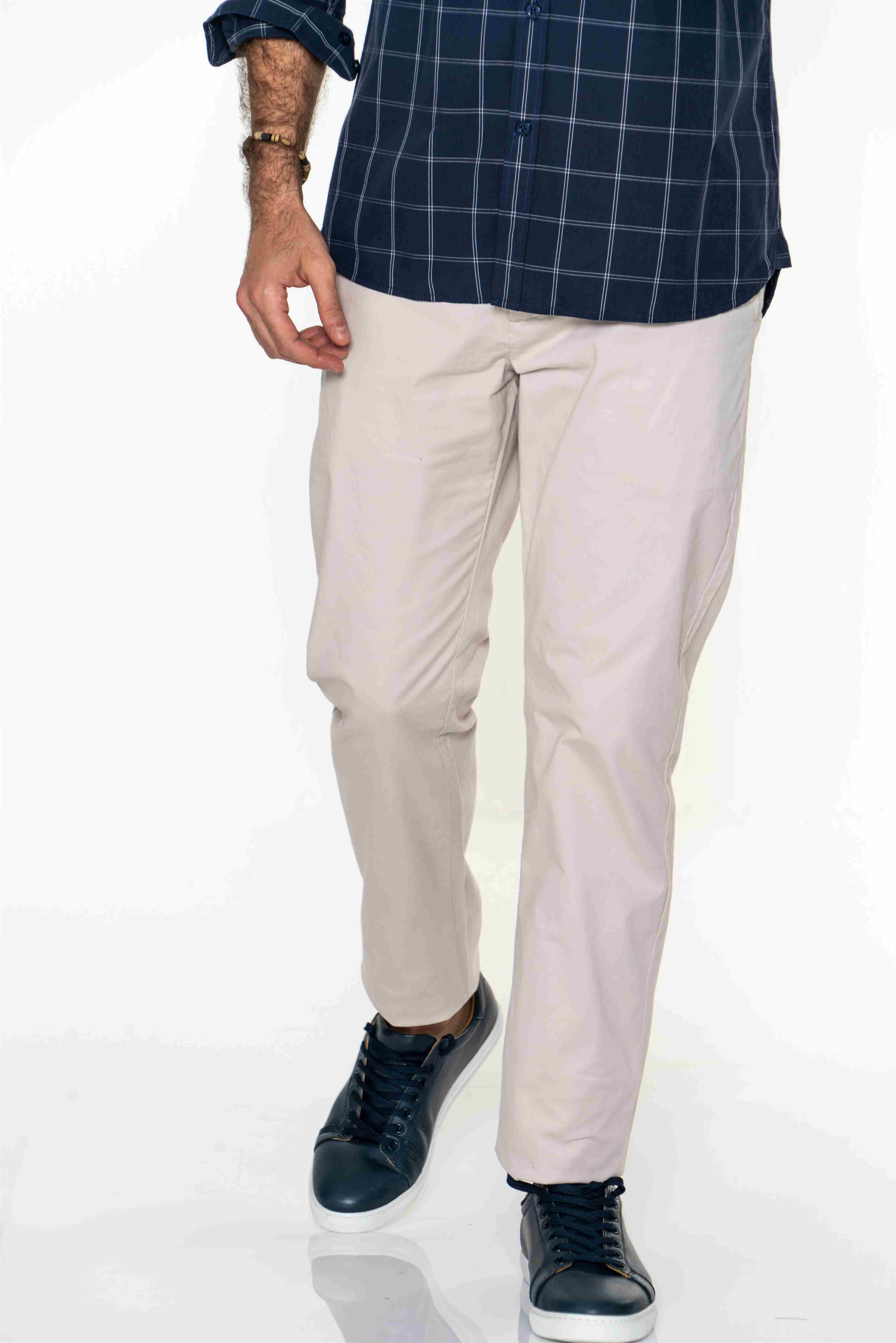 Chino Trousers Stone Casual Man