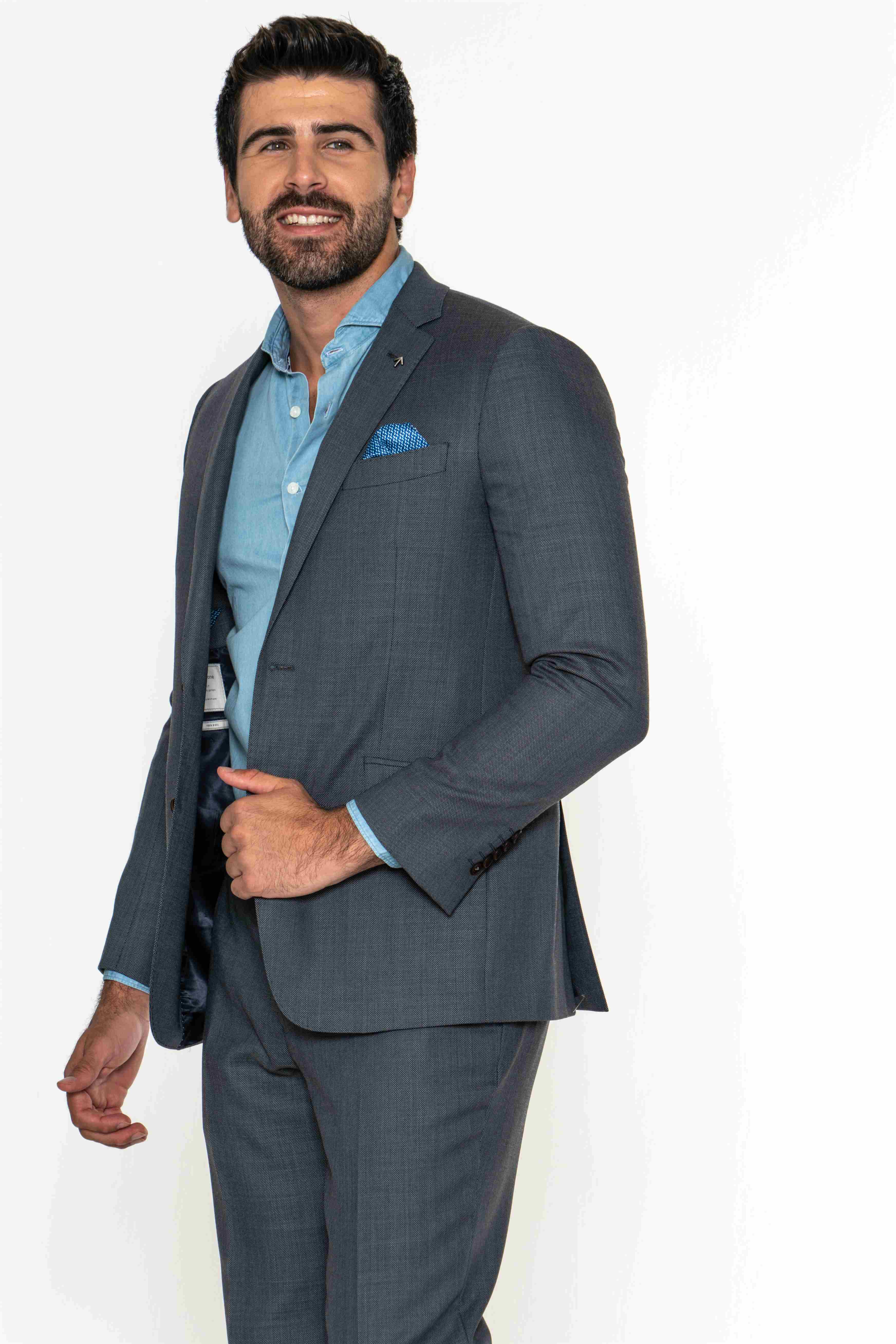 Suit Medium Grey Formal Man