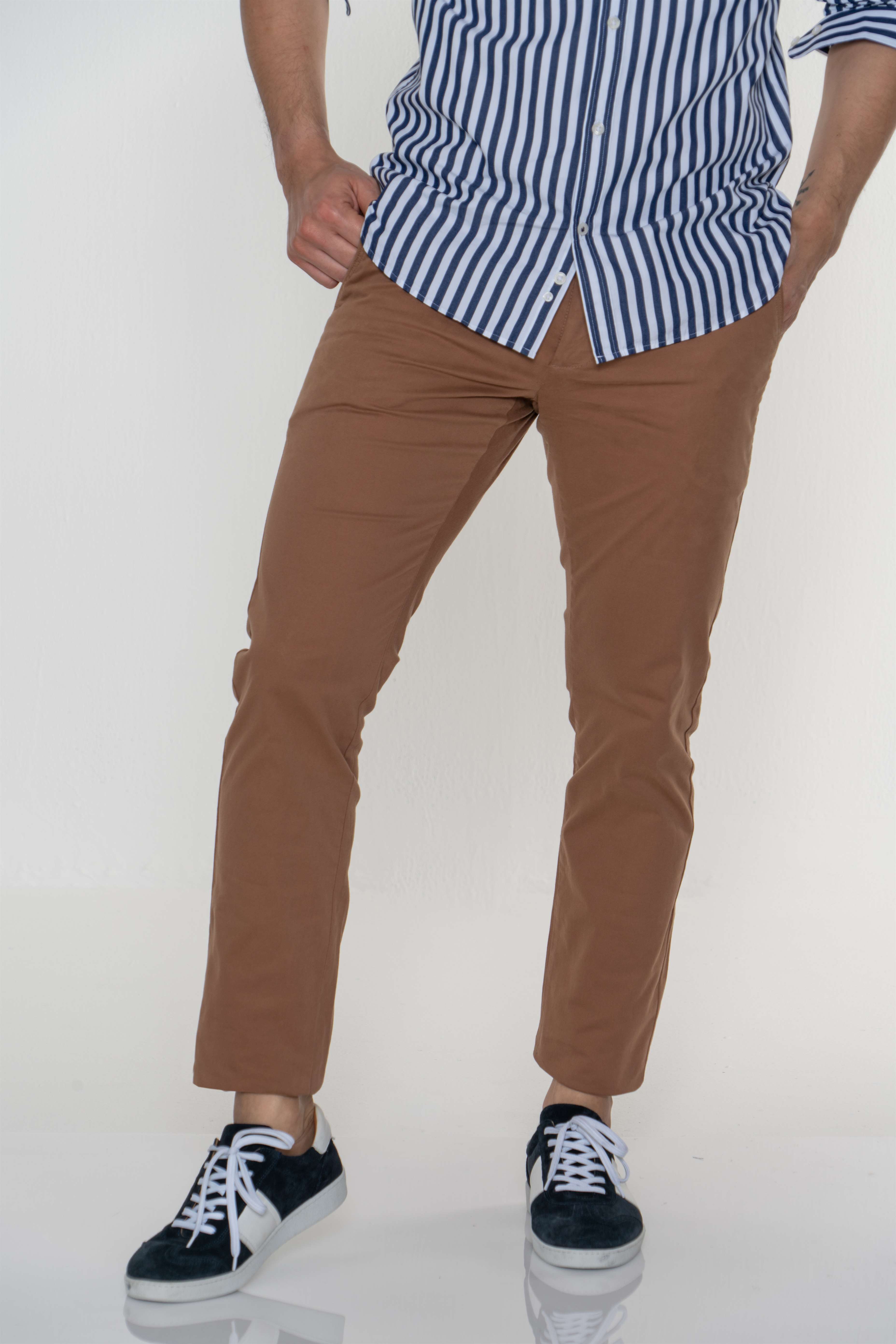 Chino Trousers Camel Casual Man