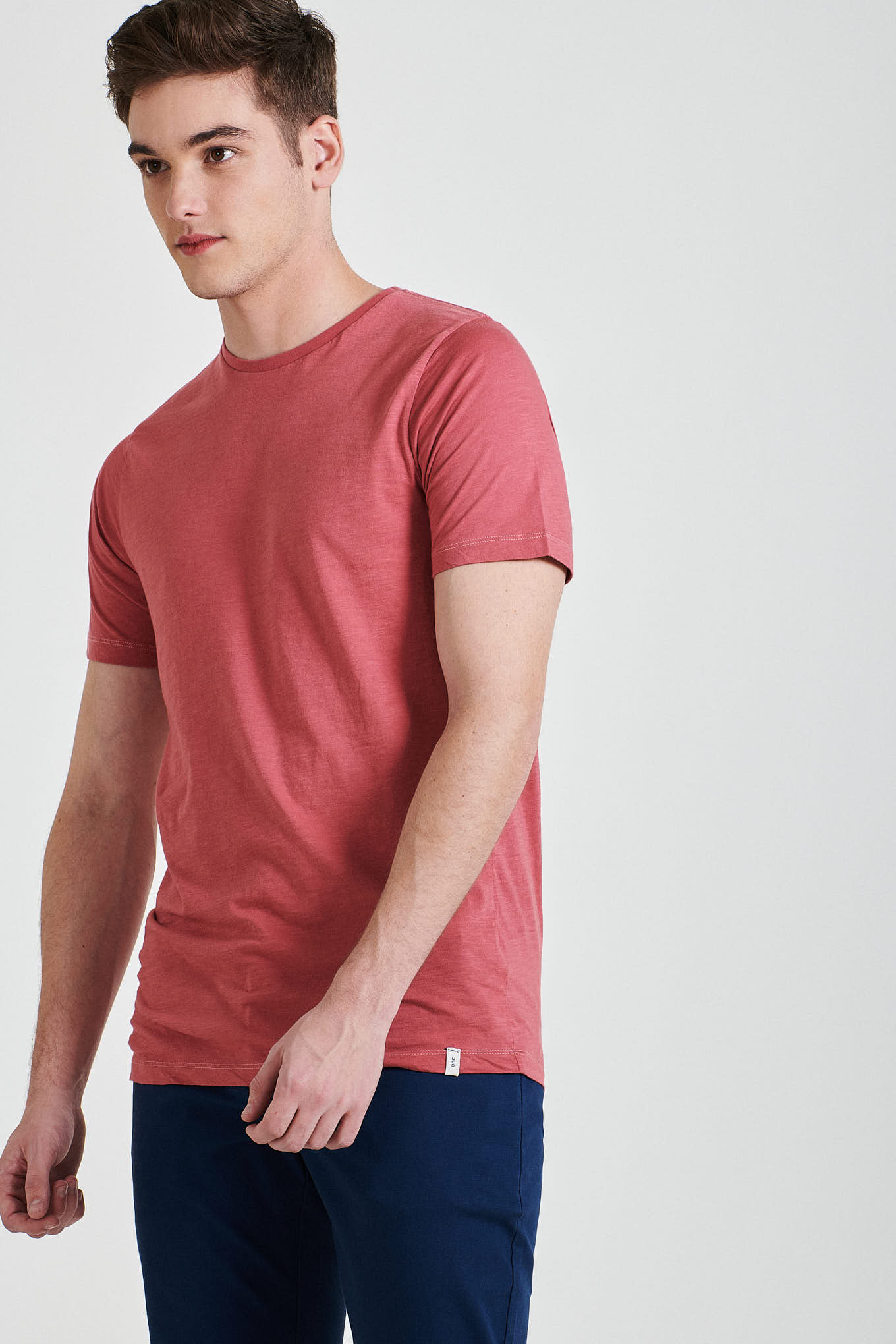 T-Shirt Pale Pink Casual Man