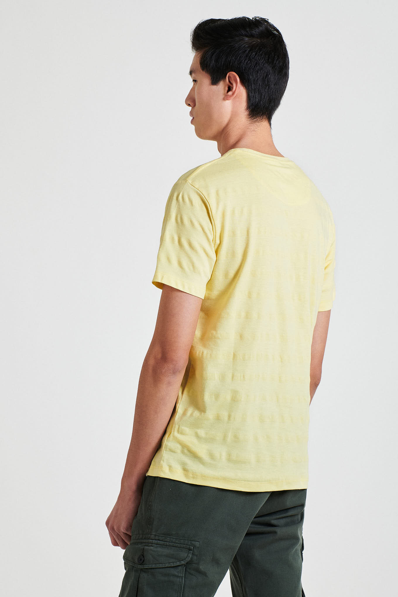 T-Shirt Light Yellow Casual Man