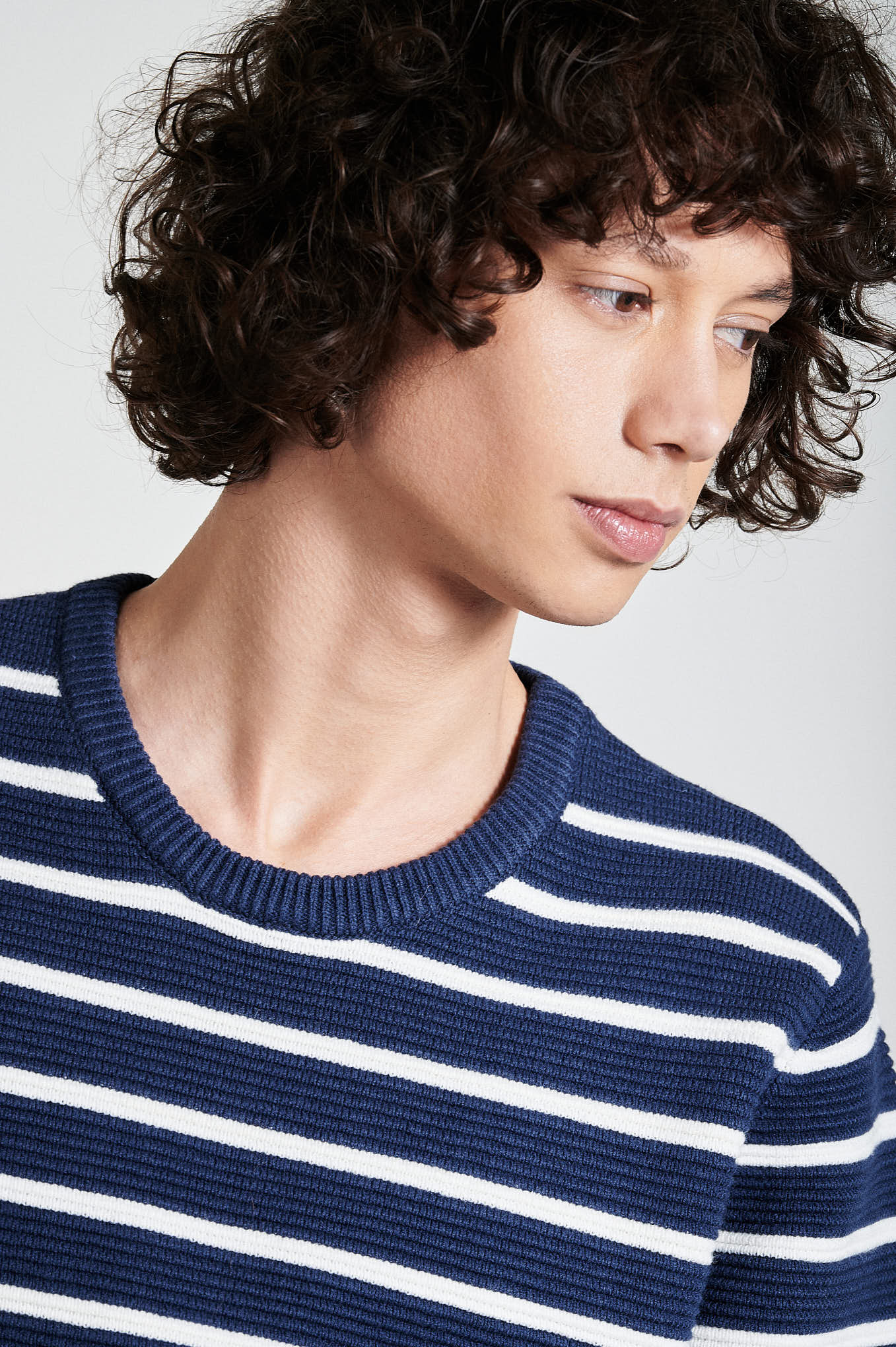 Sweater Stripes Casual Man