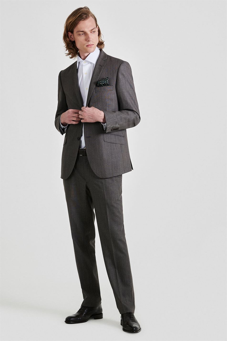 Suit Brown Classic Man