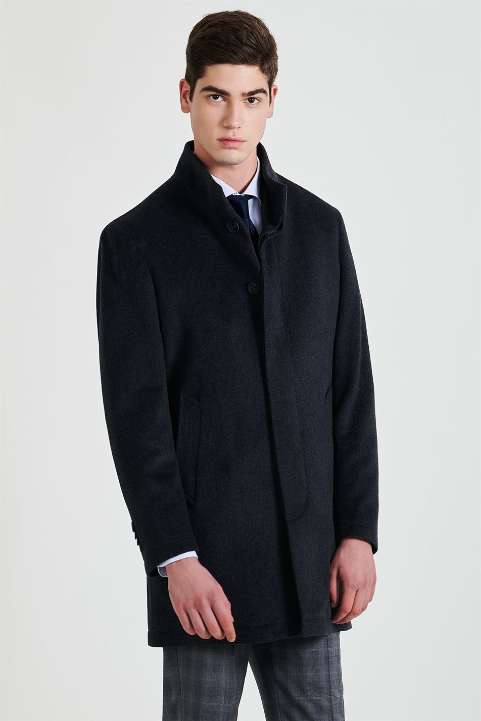 Overcoat Anthracite Casual Man