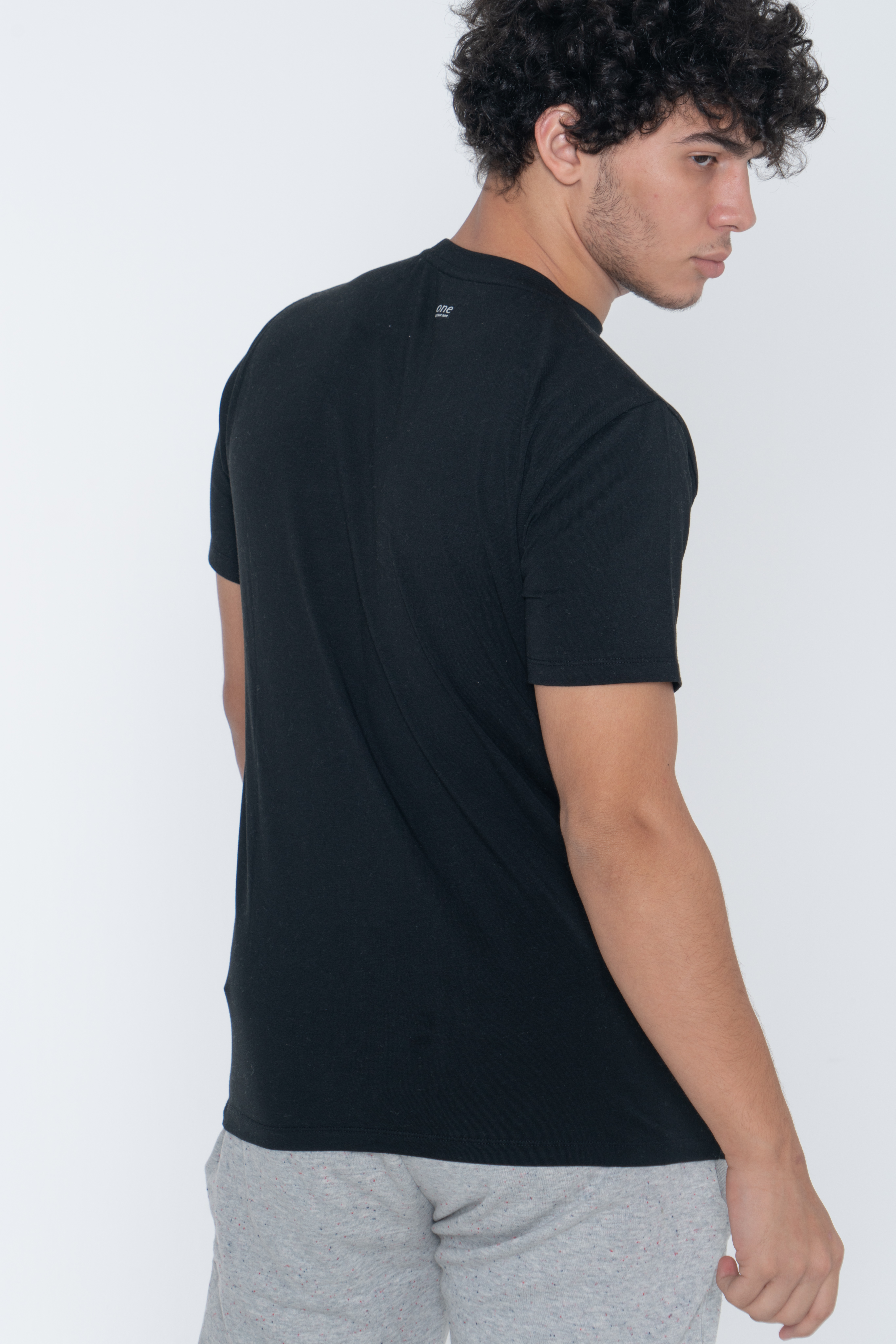 T-Shirt Black Casual Man