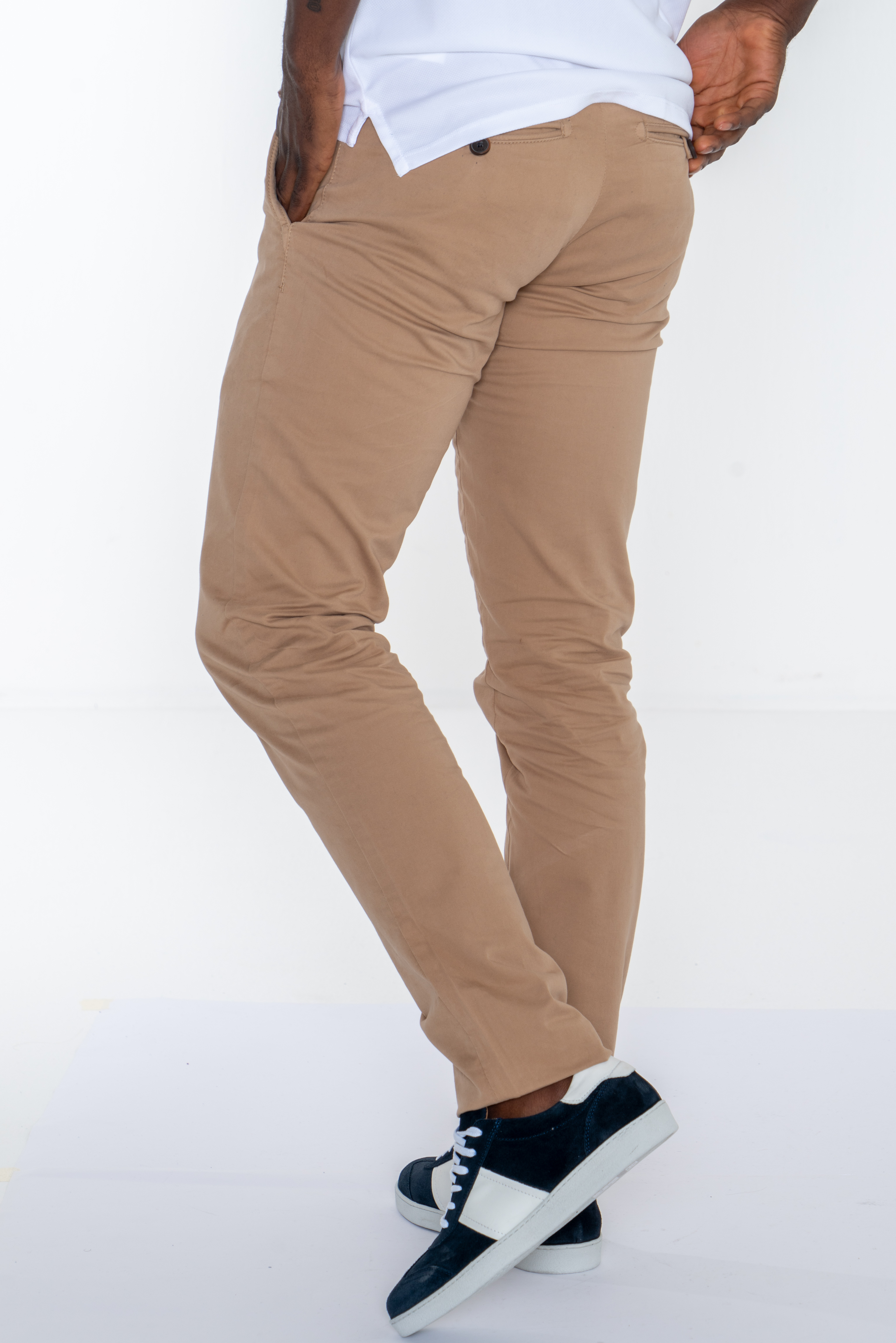 Chino Trousers Beige Casual Man