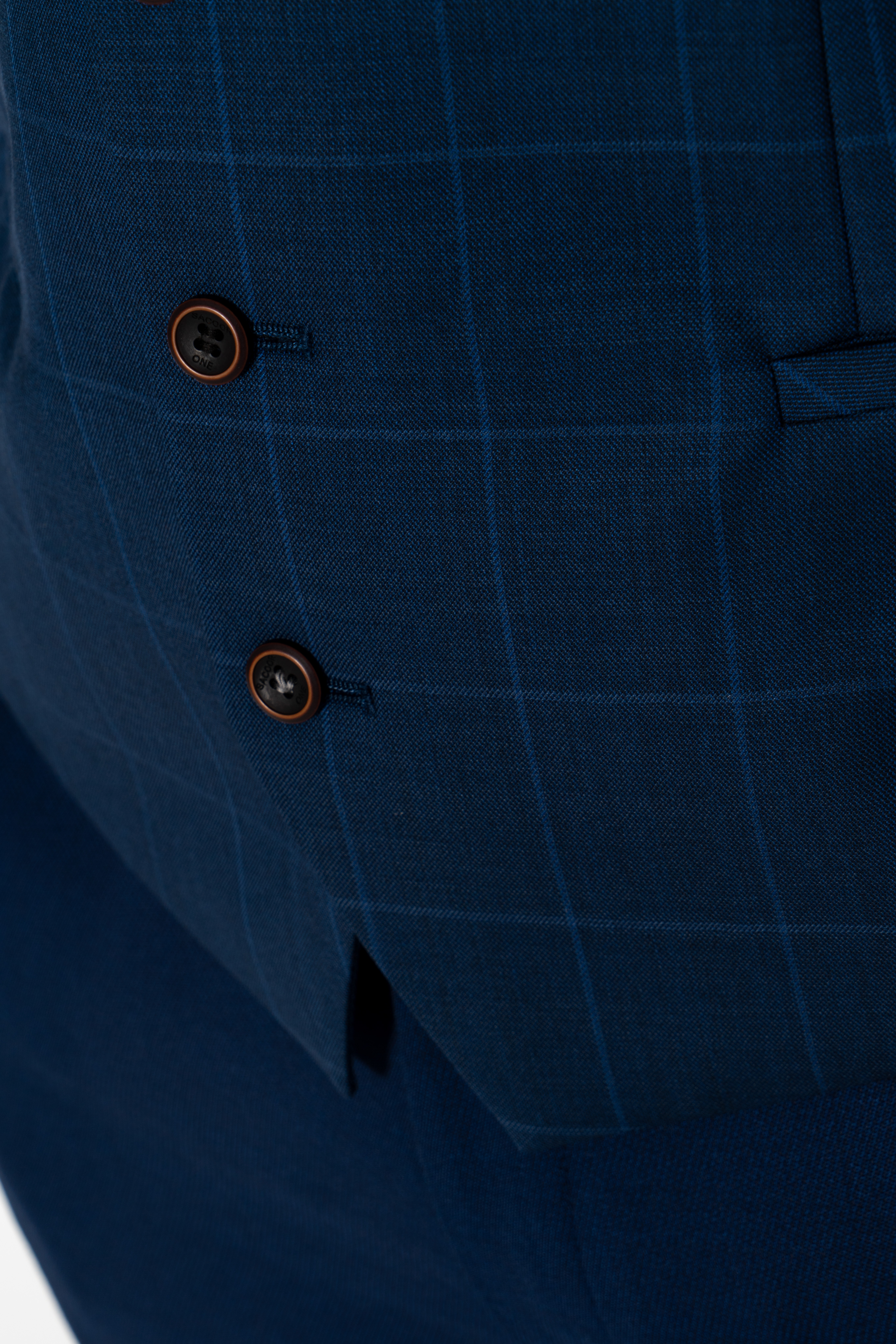 Suit Vest Blue Classic Man