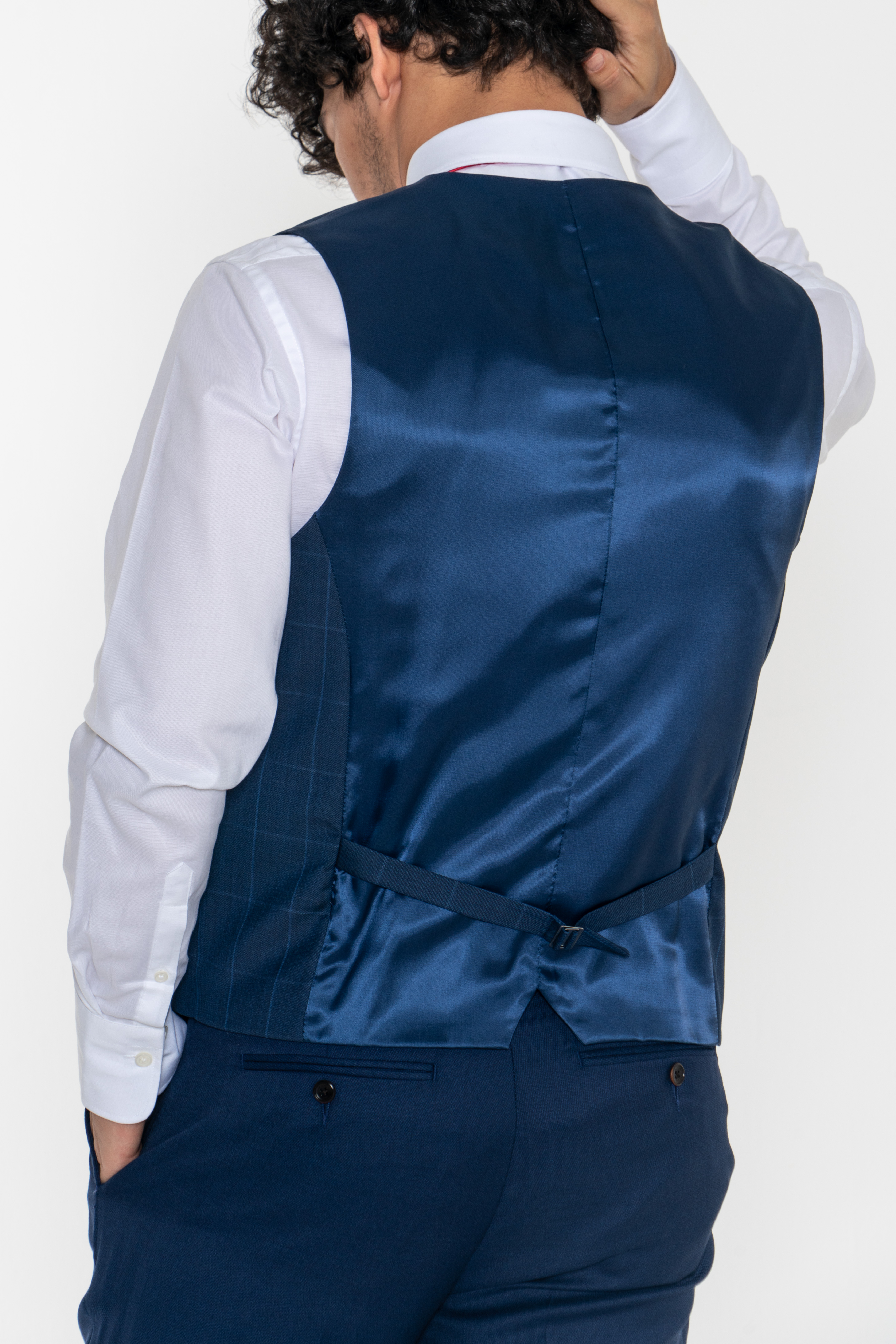 Suit Vest Blue Classic Man