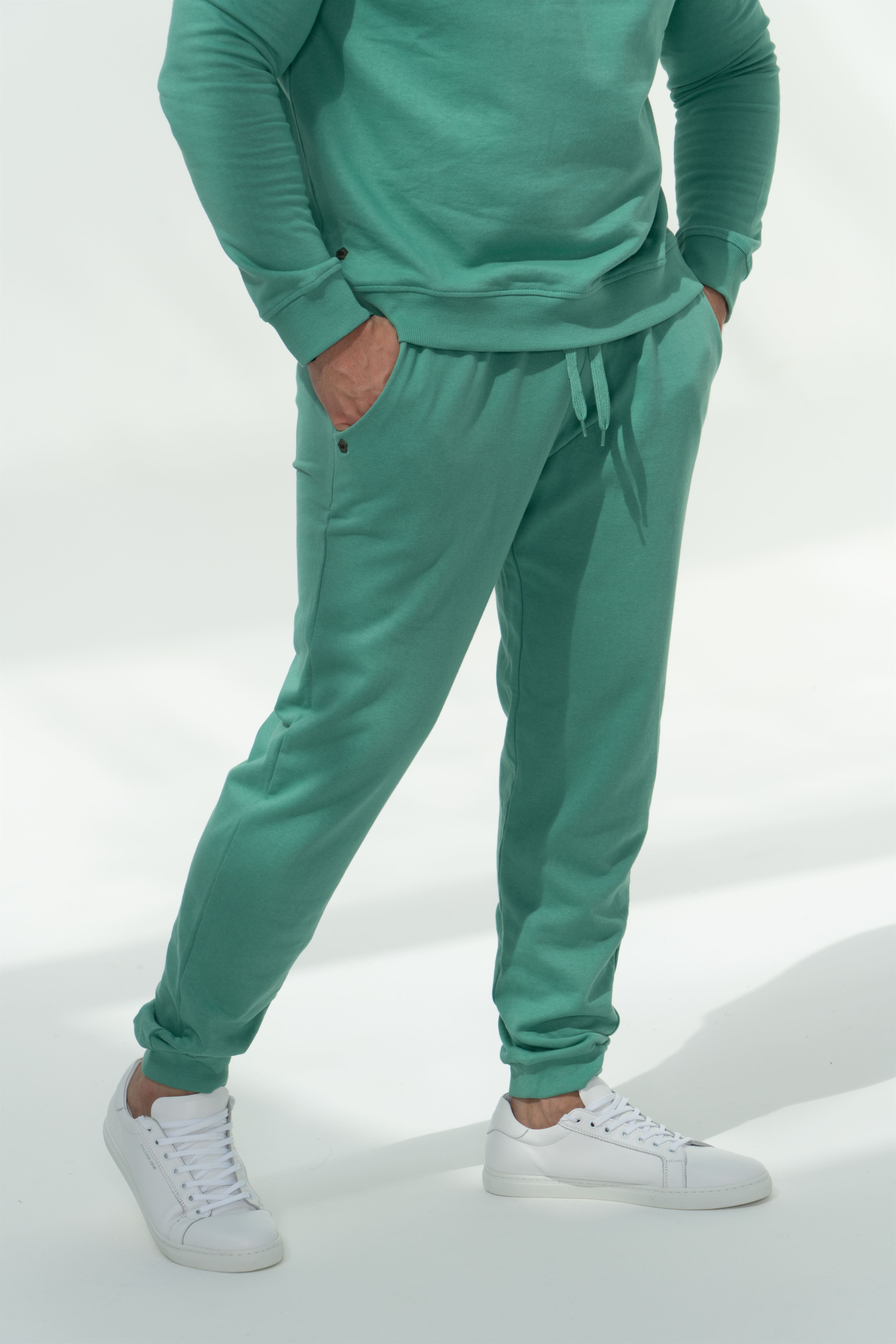 Sportswear Trousers Green Casual Man