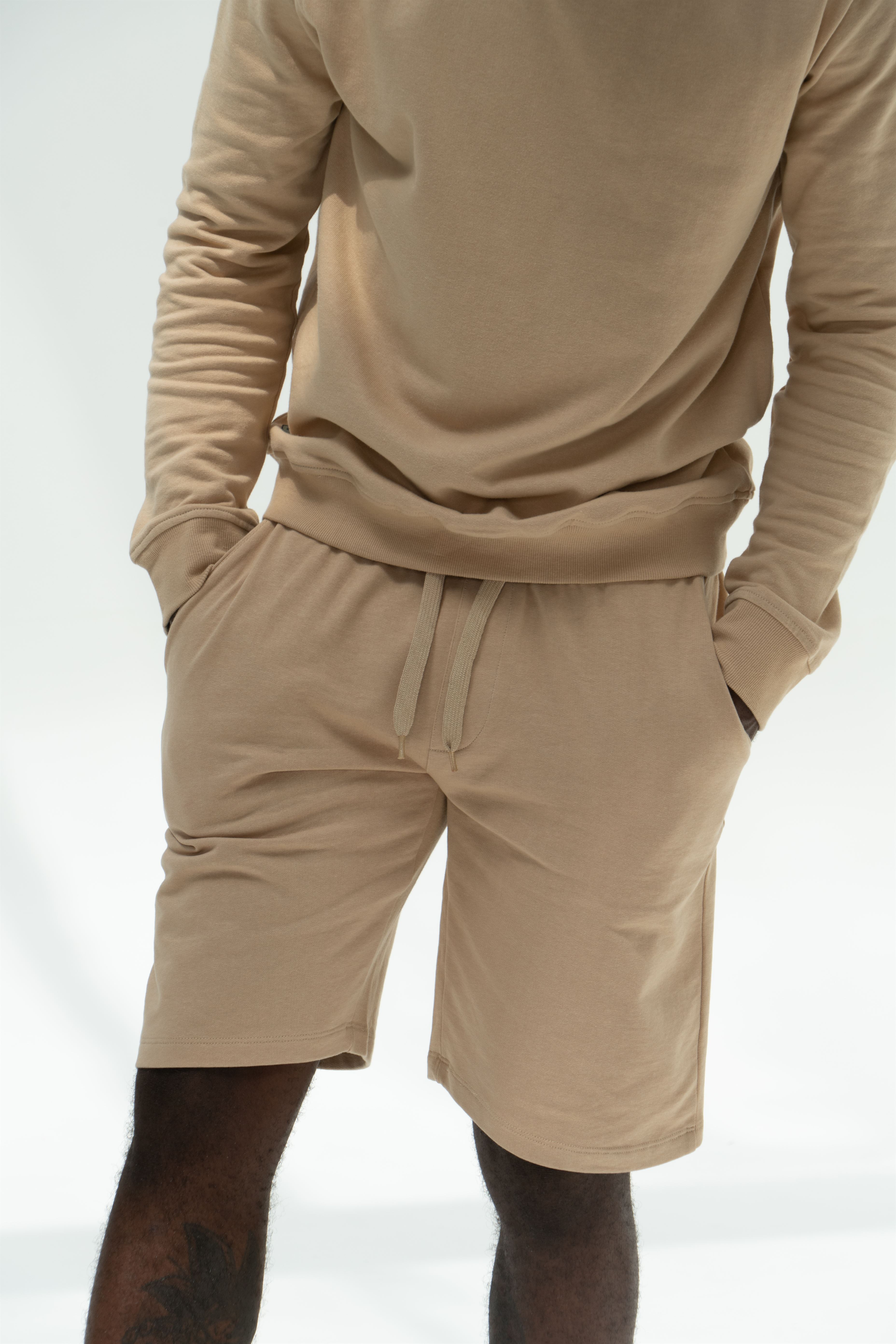 Sportswear Shorts Light Beige Casual Man