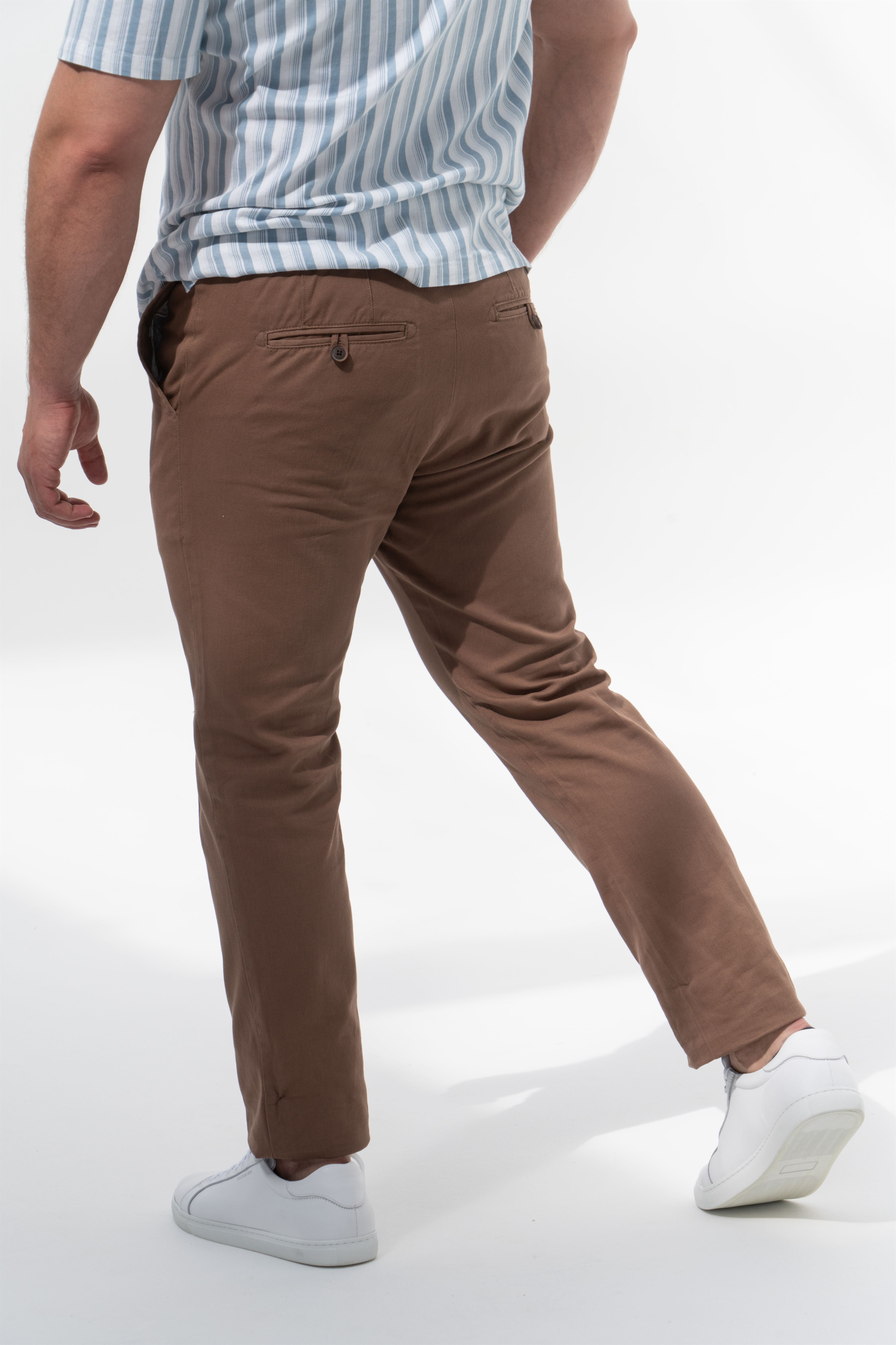 Chino Trousers Brown Casual Man