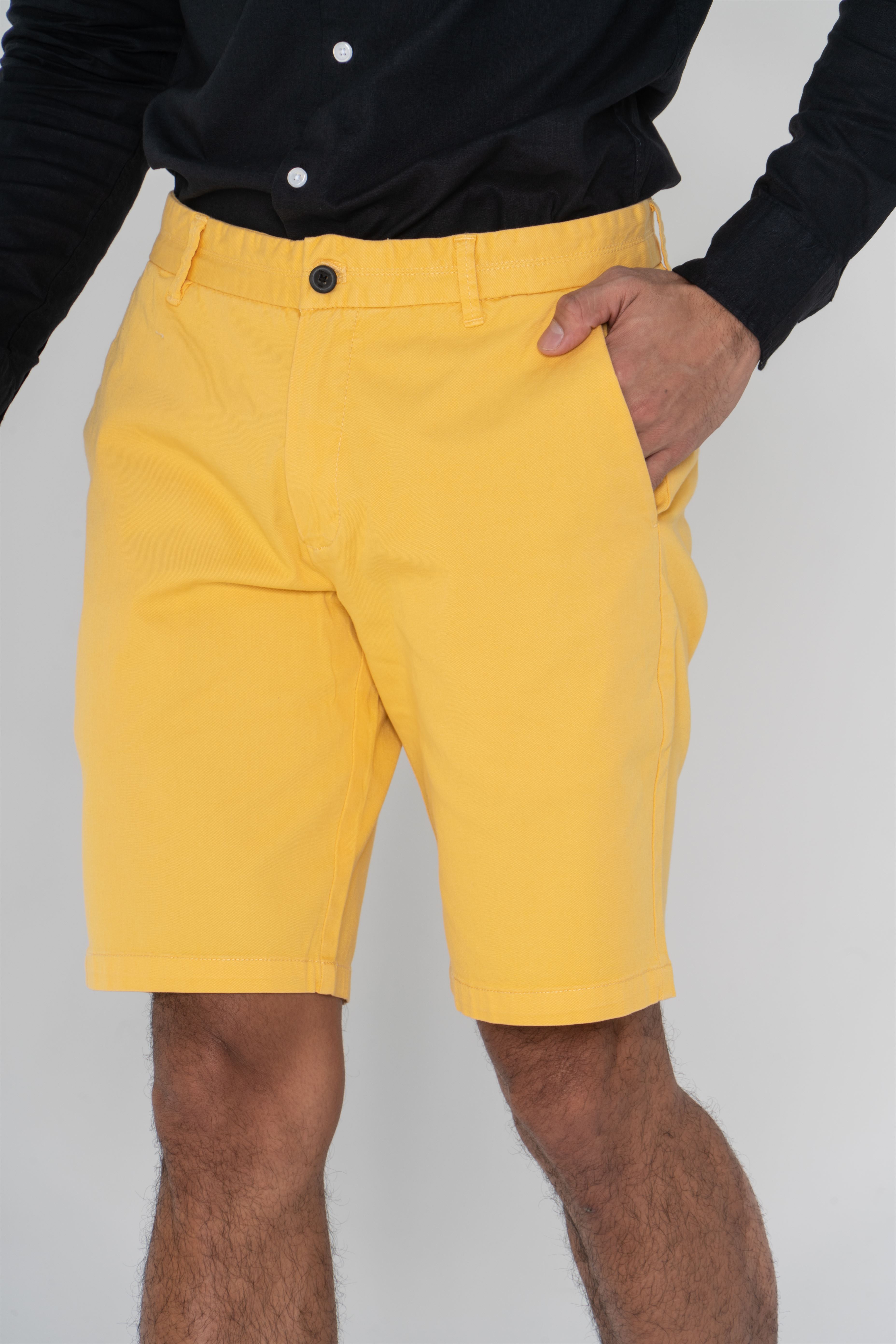 Bermuda Yellow Casual Man