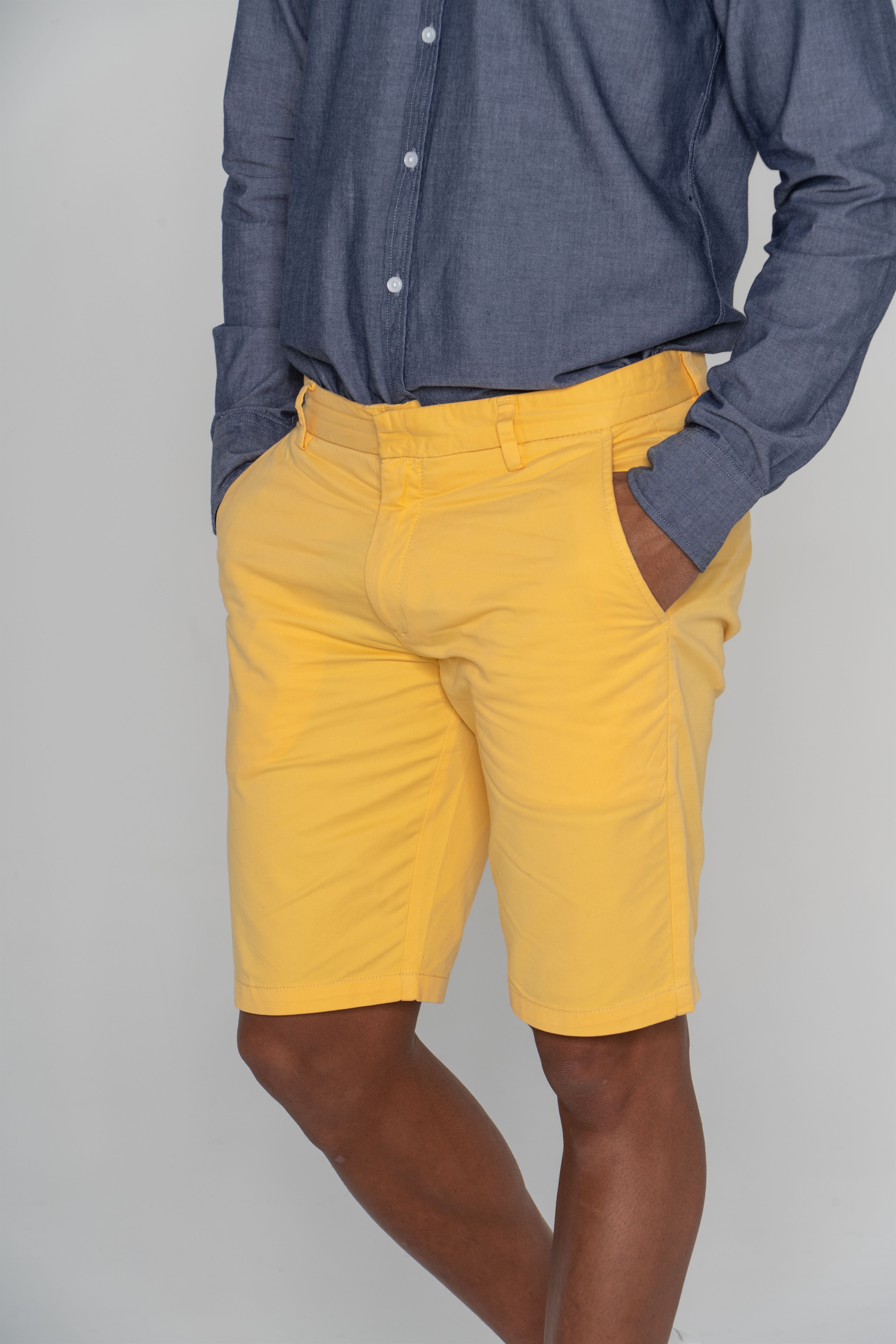 Bermuda Yellow Casual Man