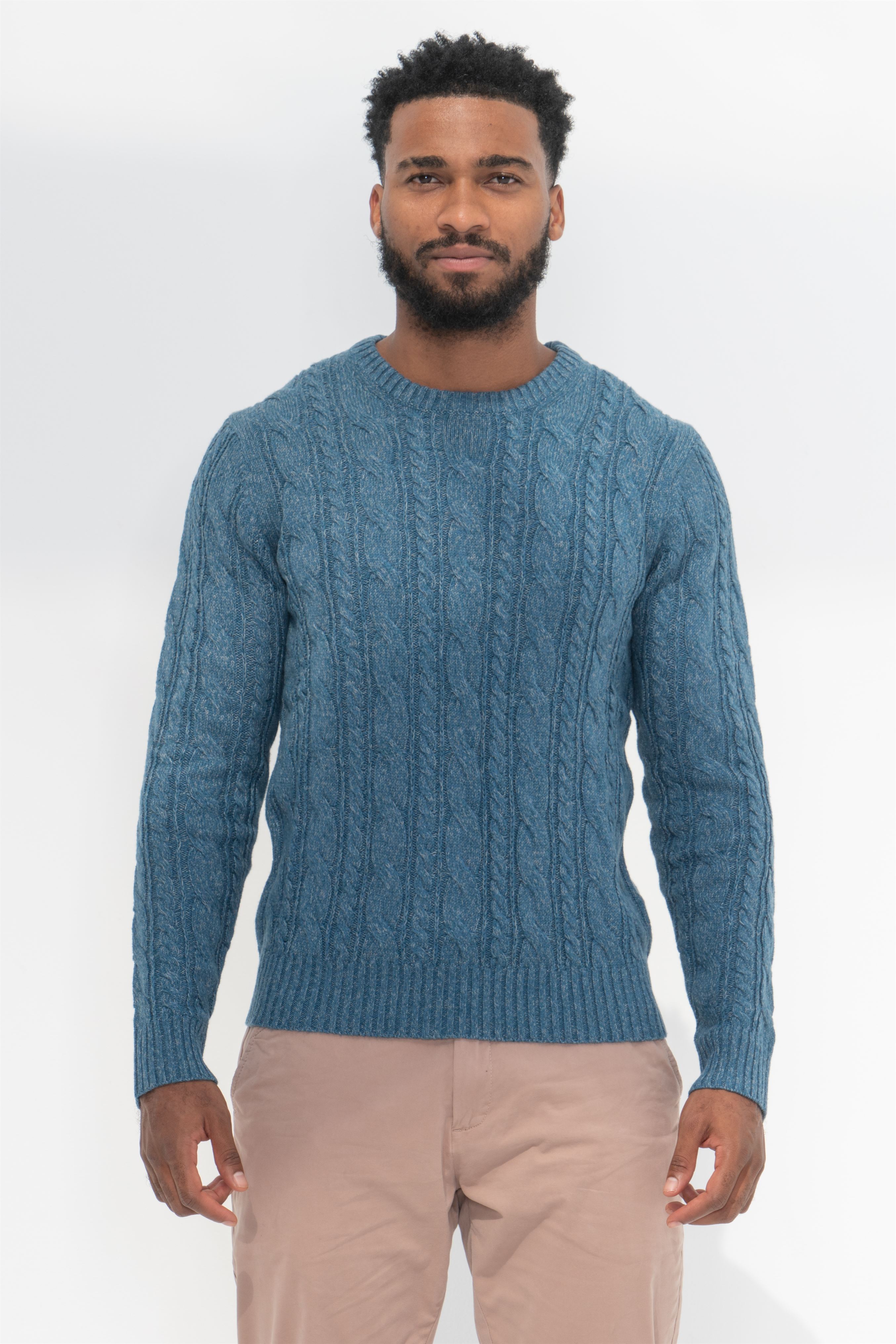 Sweater Turquoise Casual Man